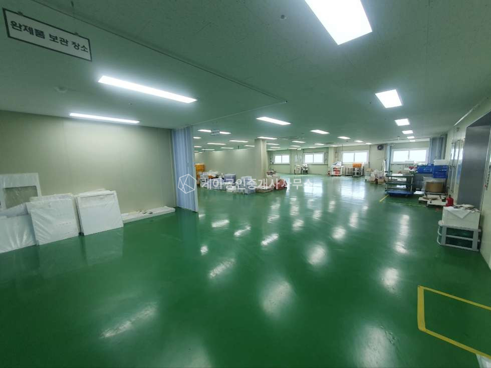 인천 계양구 서운동 초특대형 단독마당, 연면적 523평, 가설90평x2동, 클린룸, 샤워실, 냉난방기 월세 매물번호 11639 사진 3