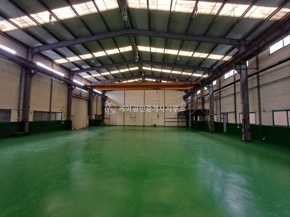 경기 시흥시 정왕동 가동 시화공단 내, 임대면적 200평, 호이스트 5톤 더블, 150kw, 사무실 별도 (20평) 월세 매물번호 12095 사진 3