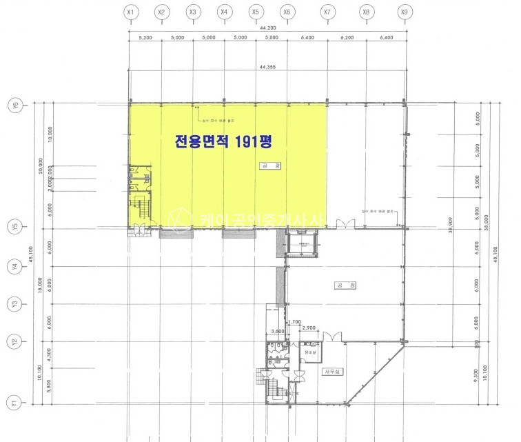 경기 김포시 양촌읍 학운리 학운산단내 공장 191평 임대, 물류창고등 다양한 업종 추천! 월세 매물번호 12025 사진 9
