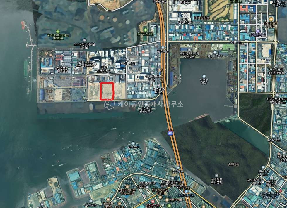 인천 서해구 원창동 인천 북항 인근 토지, 15,368평, 총 14필지, 일반공업지역 매매 매물번호 11891 사진 1