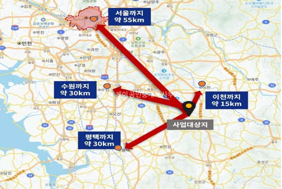 경기 용인처인구 백암면 백봉리 백암면 대형 물류센터, 6차선 도로접, 넓은야드, 전층 접안, 17번국도 인접 월세 매물번호 13016 사진 3